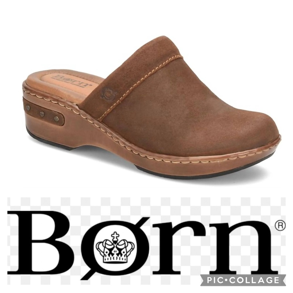 Born Bandy clog Size 7 in the Brown Distressed color